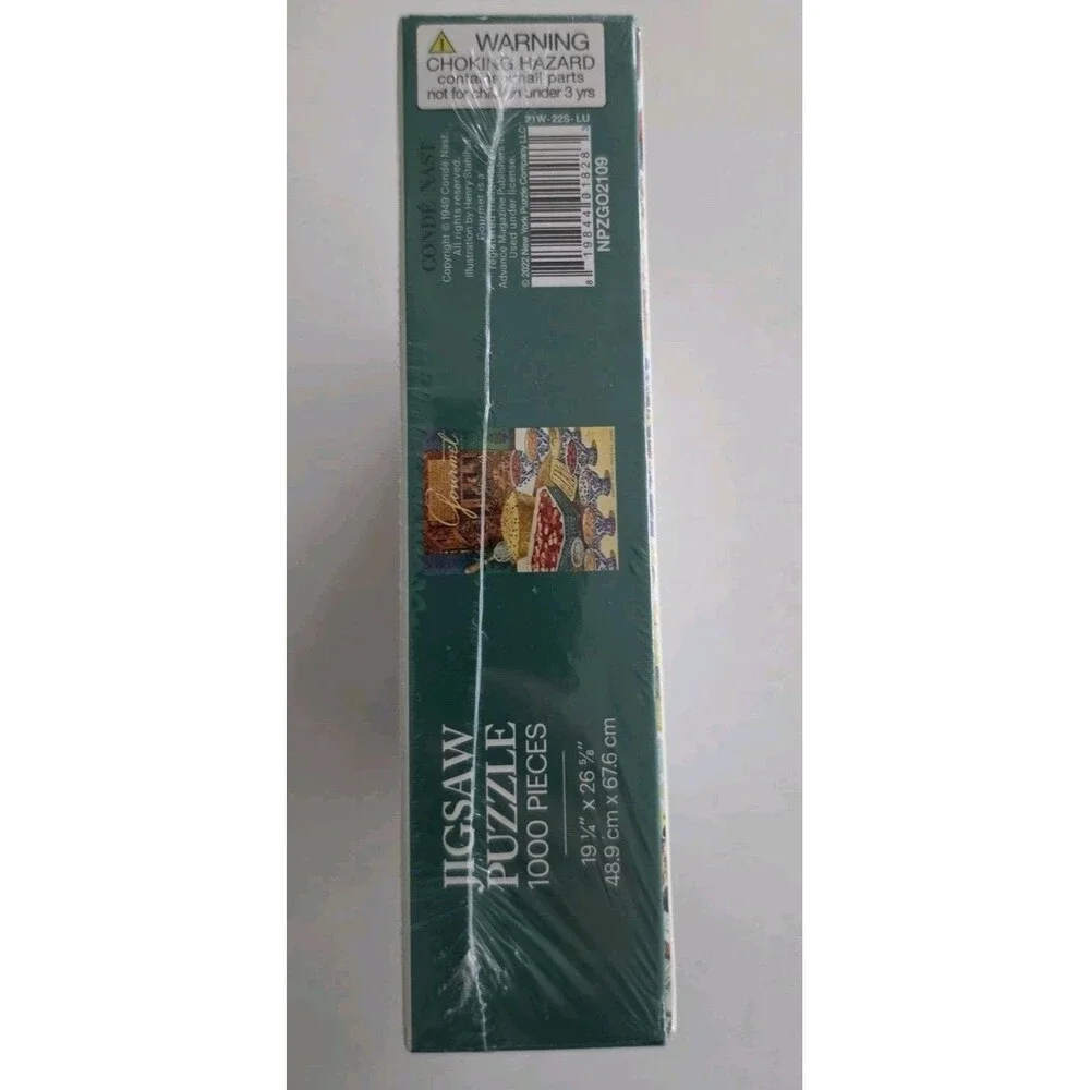 Gourmet Magazine Indian Cuisine Puzzle 1000 Pc New York Puzzle Co. Discontinued